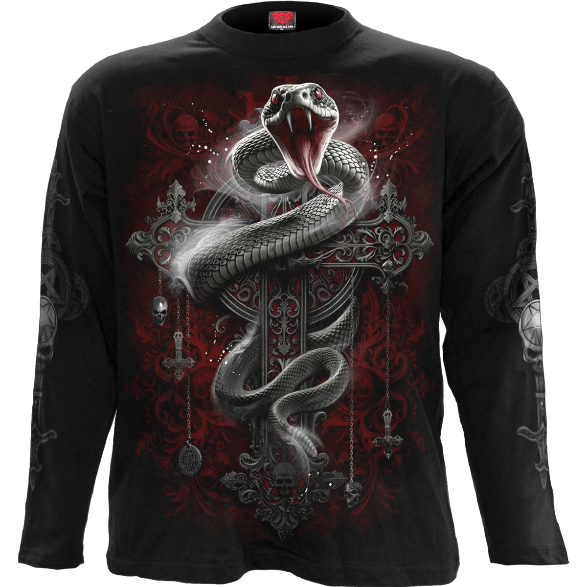 GOTHIC SERPENT - Longsleeve T-Shirt Black