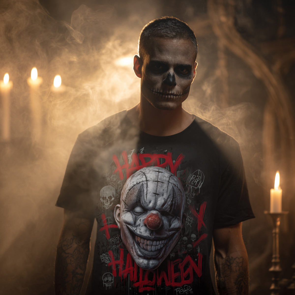 HAPPY HORROWEEN - T-Shirt Black