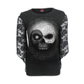 YIN YANG SKULLS - Rose Lace Sleeve Top