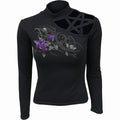TRIBAL ROSE - Pentagram Shoulder Longsleeve Top